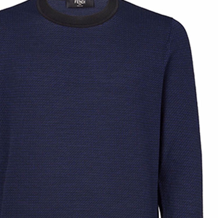 Fendi FW21 Blue Black Sweater