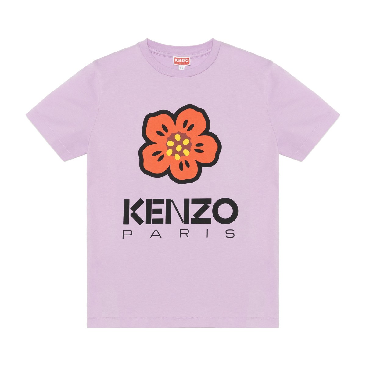 KENZO BOKE SS23 Floral Letter Print Tee Lavender