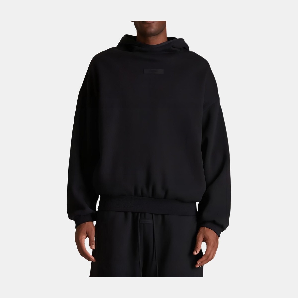 Fear of God Essentials Jet Black Hoodie