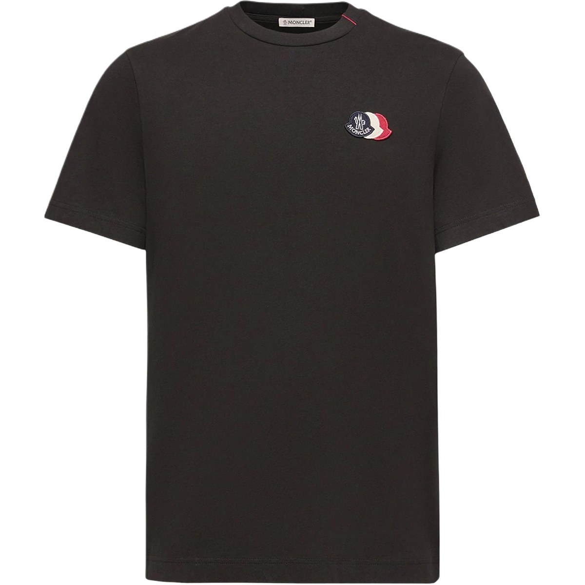 Moncler SS26 Embroidered Tricolor Cotton T