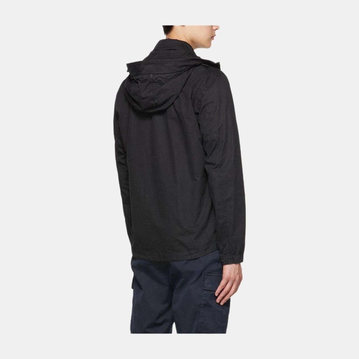 Stone Island FW22 Logo Print Zip Detachable Hood Jacket