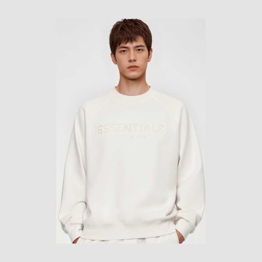 Fear of God Essentials Pullover Crewneck Greige