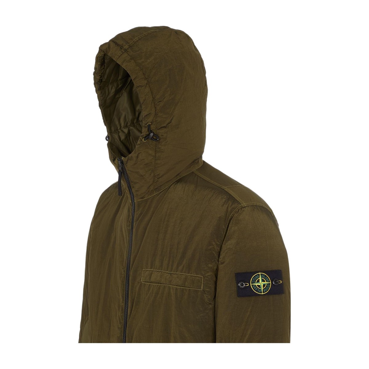 Stone Island Cotton Jacket Olive Green