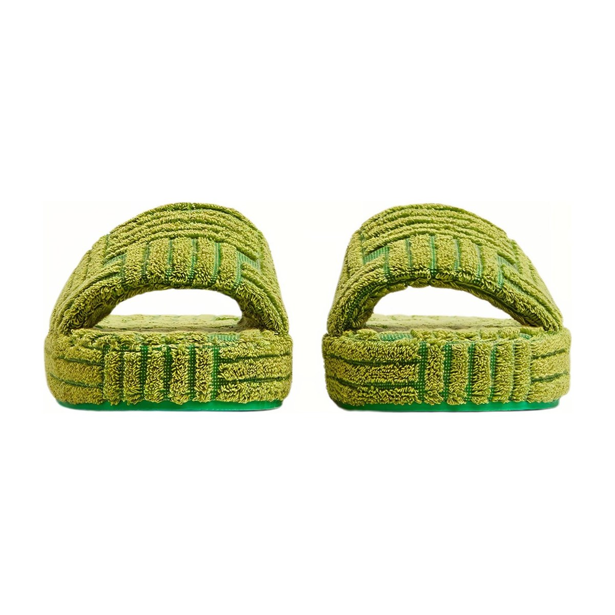 Bottega Veneta Resort Sponge Slides Green