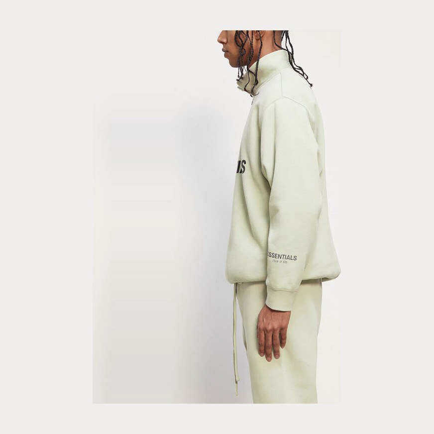 Fear of God Essentials Half Zip Pullover Sage
