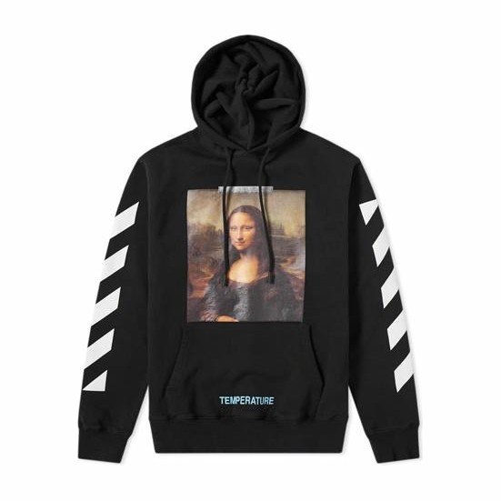 OFF-WHITE Mona Lisa Crewneck Sweatshirt Black
