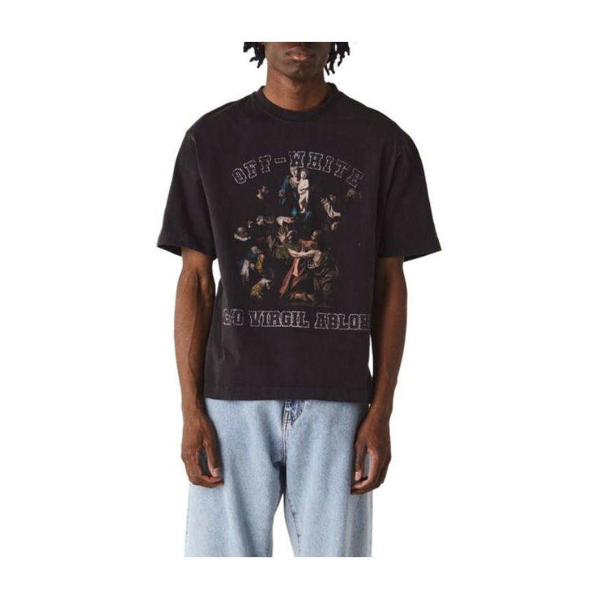 OFF-WHITE Logo Crewneck T-Shirt Black