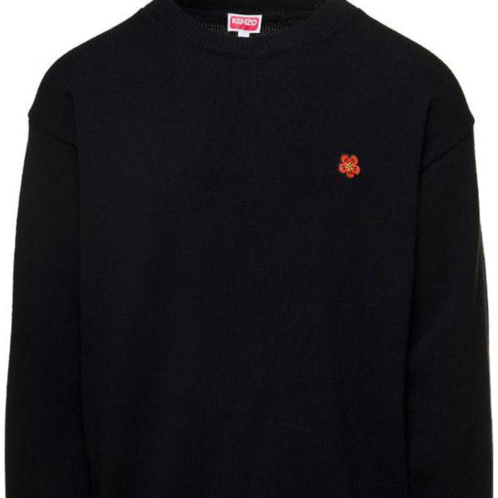 KENZO Embroidered Sweater Black