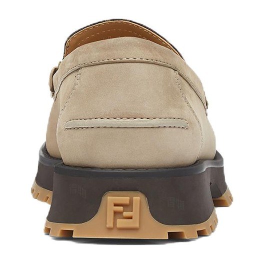 Fendi O'Lock Loafers Beige