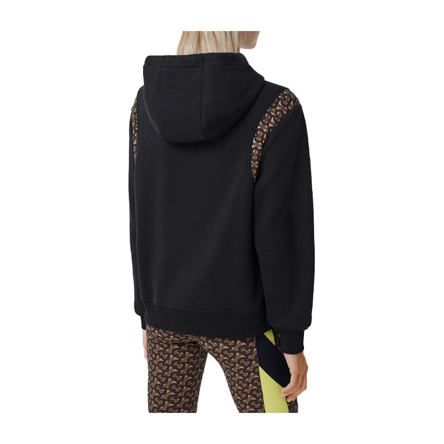Burberry Logo Print Hoodie Black