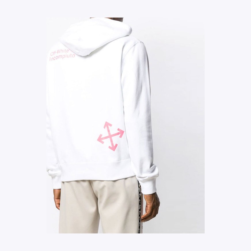 OFF-WHITE FW19 Arrow Hoodie White