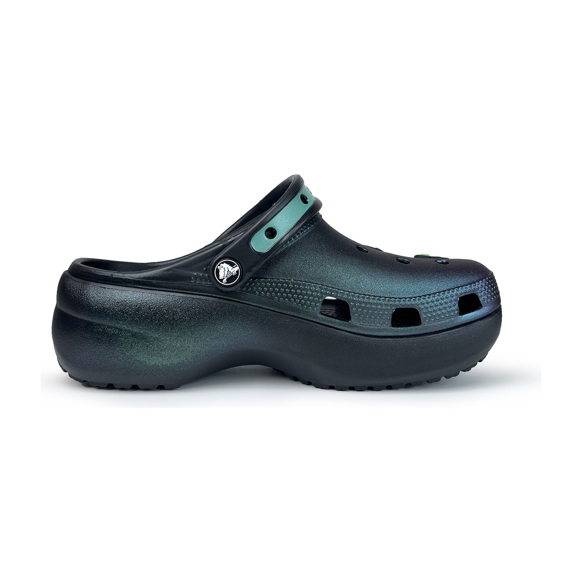 Crocs Classic Platform Clog Black Purple Green