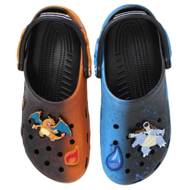 Crocs Classic Clog Pokémon Charizard vs. Blastoise Black