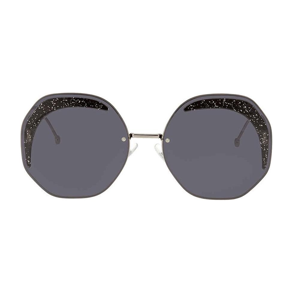 Fendi Round Metal Sunglasses Silver