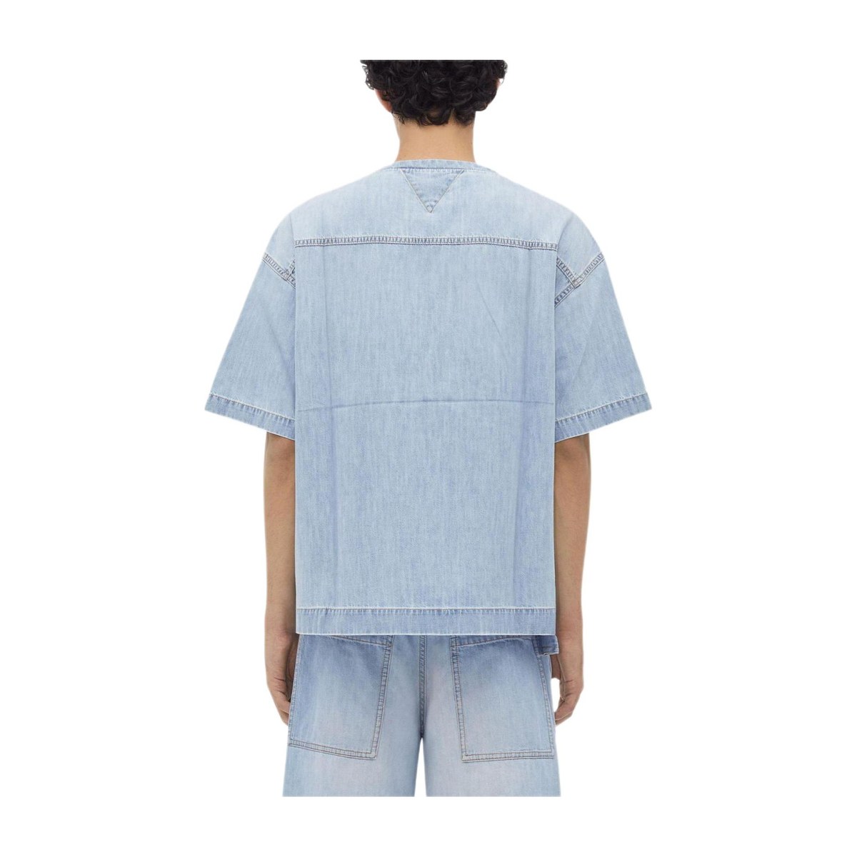 Bottega Veneta FW23 Light Bleached Denim T-Shirt T