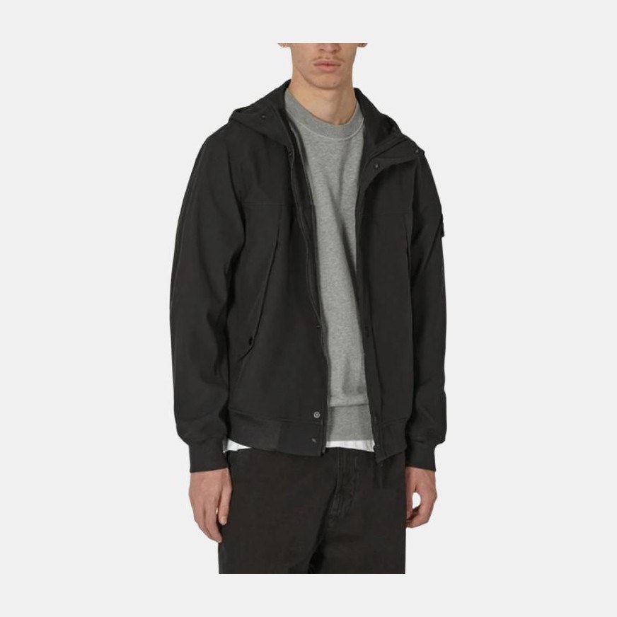 Stone Island Soft Shell Jacket Black