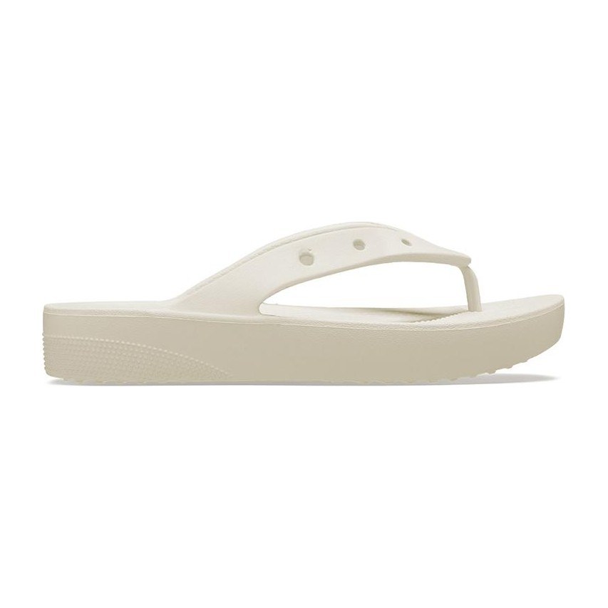 Crocs Classic Cloud Flip Flops Bone White