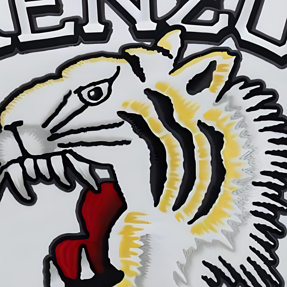 KENZO Tiger Print Crewneck Sweatshirt White