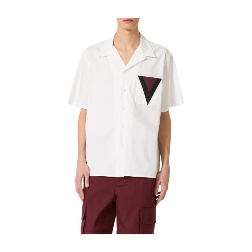 Valentino V Detail Bowling Shirt