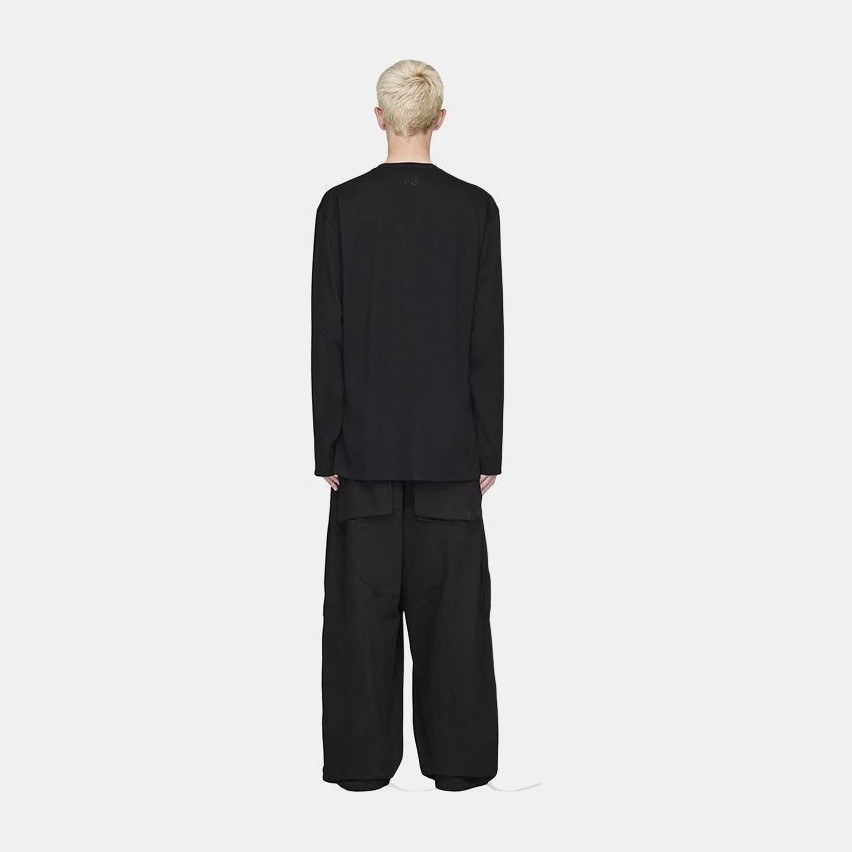 Y-3 FW25 Wide Leg Pants Black