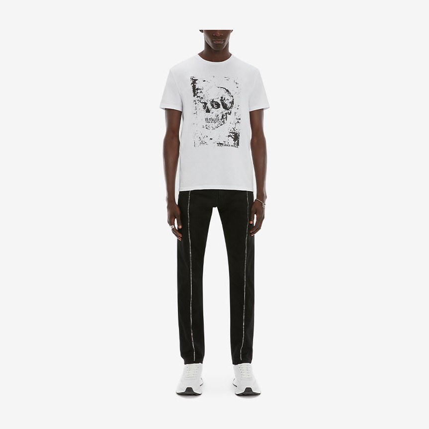 Alexander McQueen SS22 Skull Logo T-Shirt White