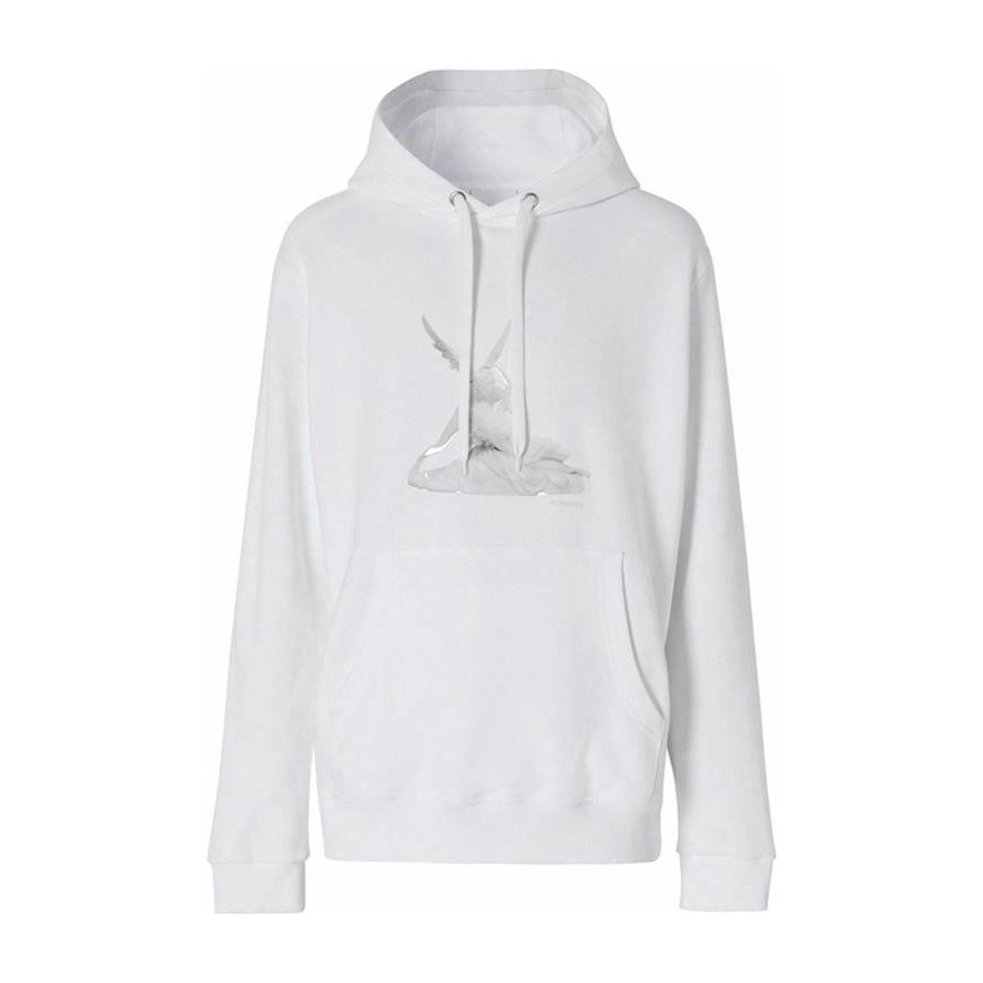 Burberry Angel Print Hoodie White