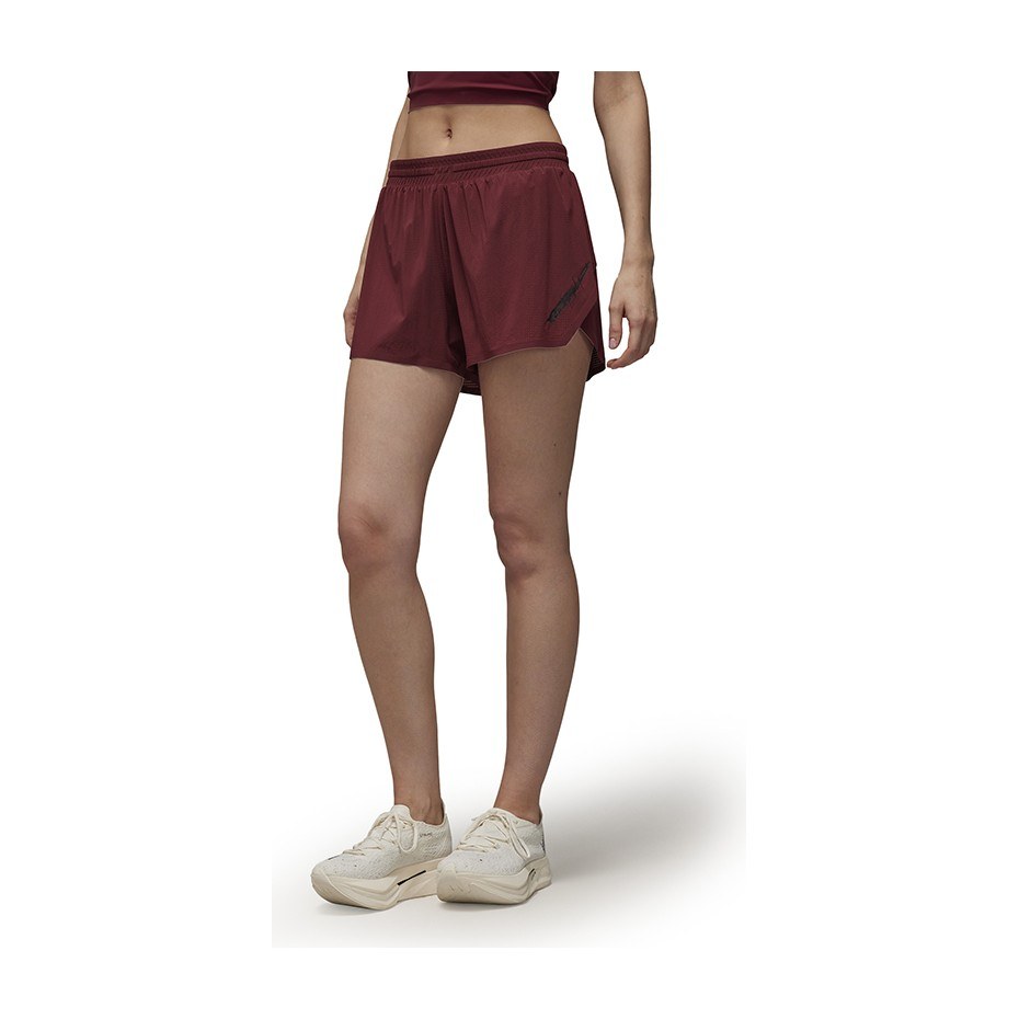 Y-3 Run Shorts Burgundy