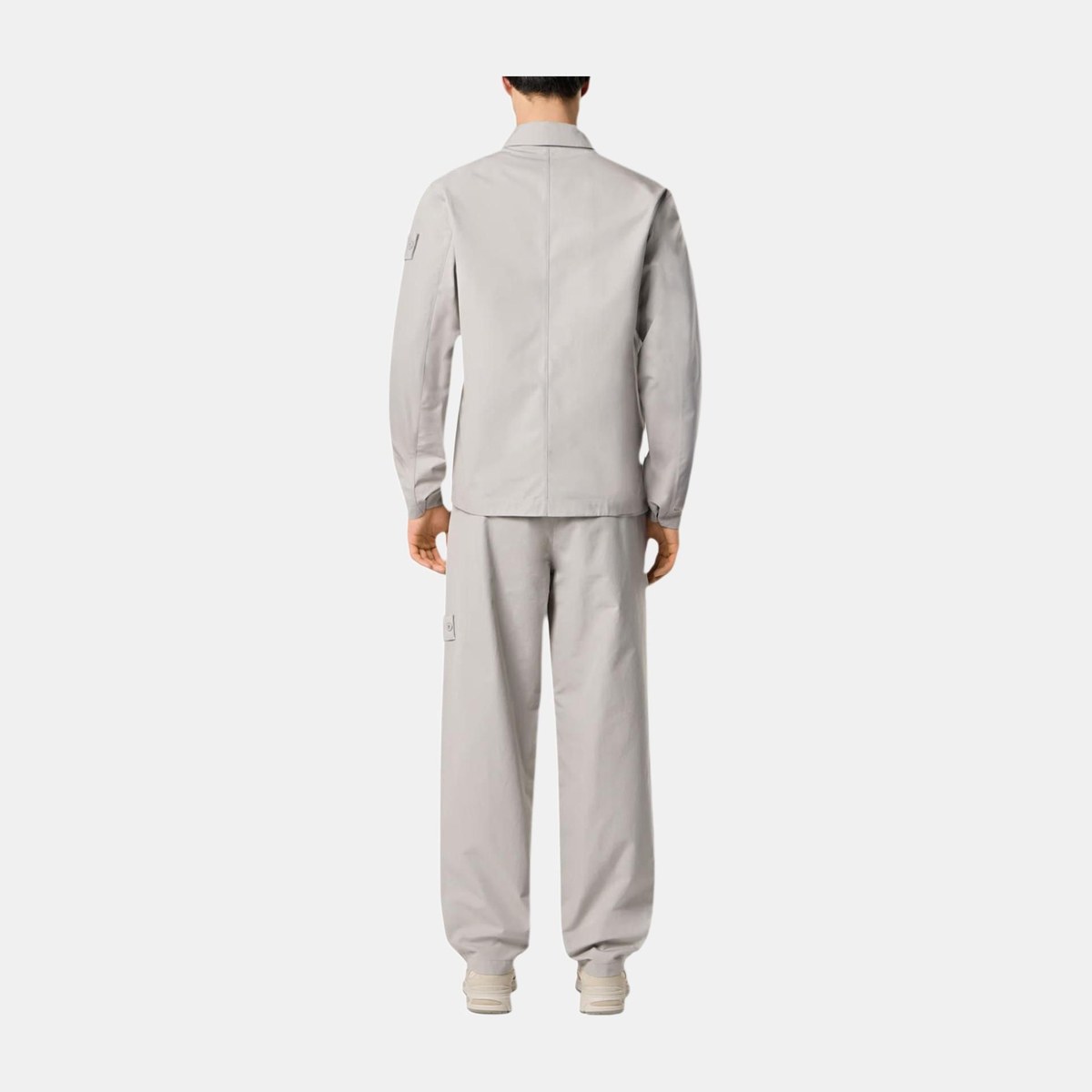 Stone Island Long Sleeve Jacket Gray White