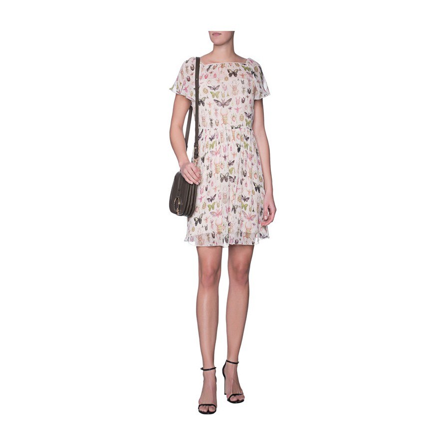 RED VALENTINO Insect Print Backless Dress
