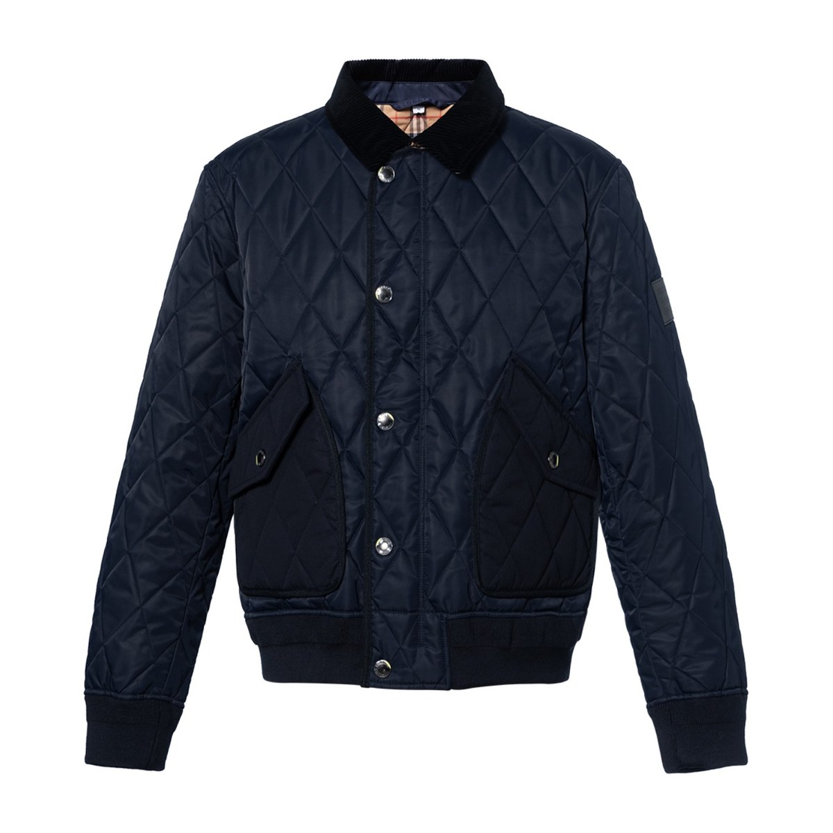 Burberry Quilted Jacket Navy