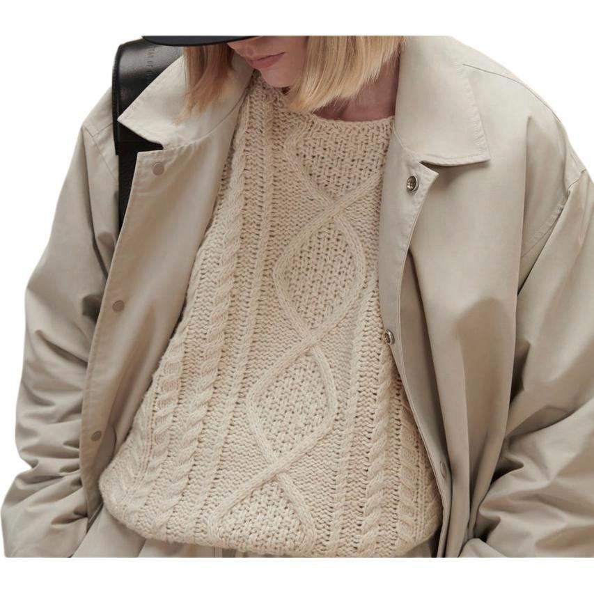 Fear of God Essentials Cable Knit Eggshell