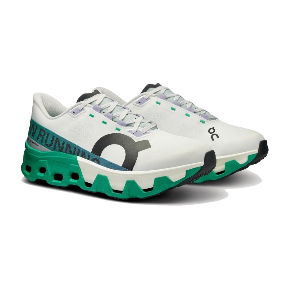 On Cloudmonster White Green