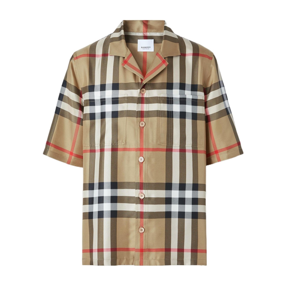 Burberry SS22 Check Silk Shirt