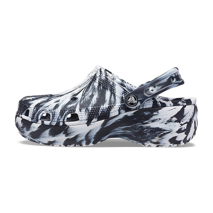 Crocs Classic Marble Clog Black White