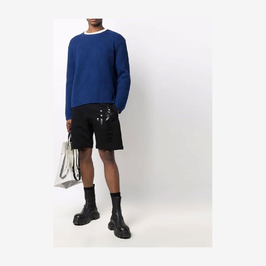 Alexander McQueen Logo Print Shorts