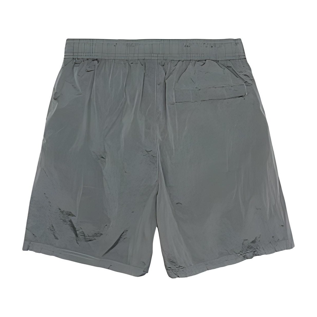 Stone Island Silver Nylon Shorts