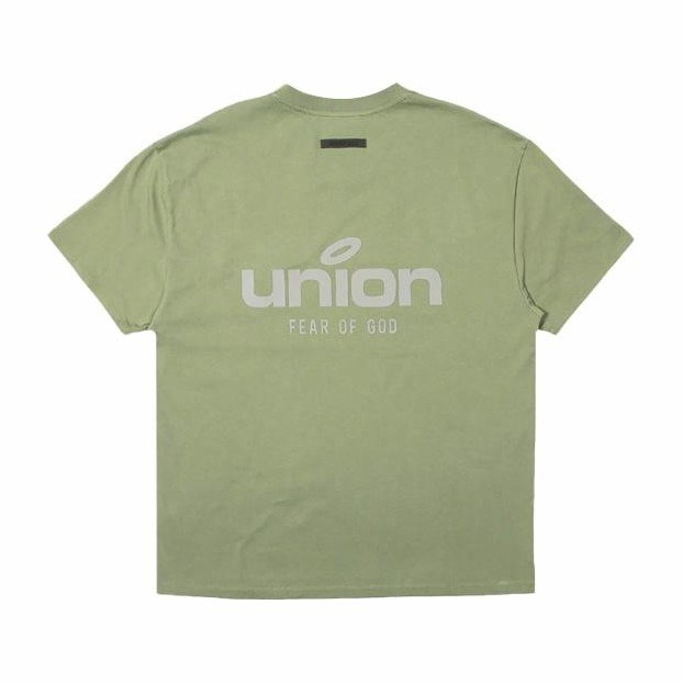 Fear of God Essentials x Union LA Vintage Tee Green
