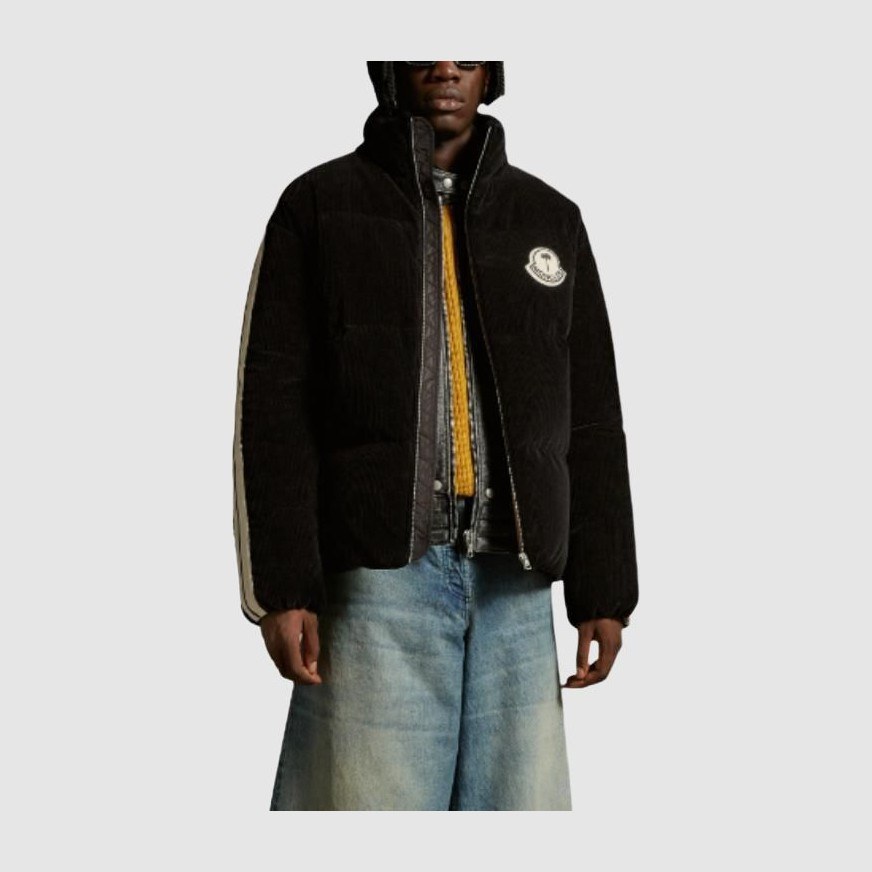 Moncler x Palm Angels FW23 Corduroy Down Jacket Black
