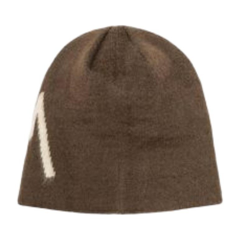 Stussy Solid Logo Acrylic Beanie Brown
