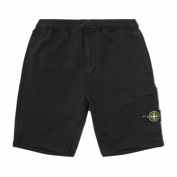 Stone Island Logo Shorts Black