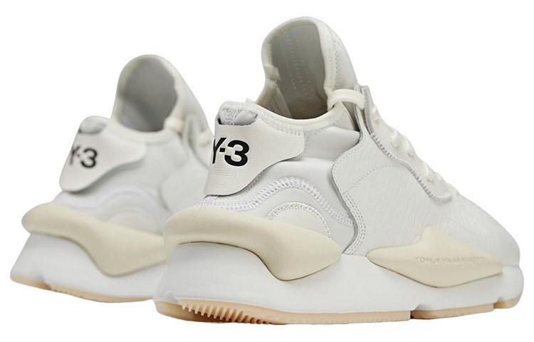 Y-3 White Leather Sneakers