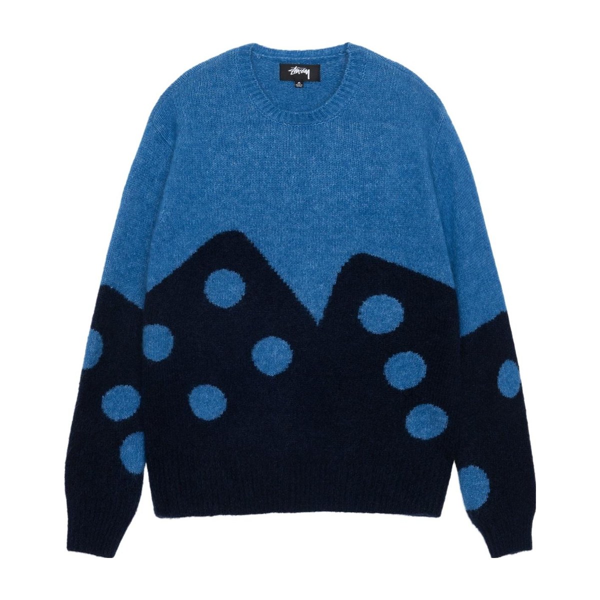 Stussy FW23 Dice Fuzzy Crew Sweater