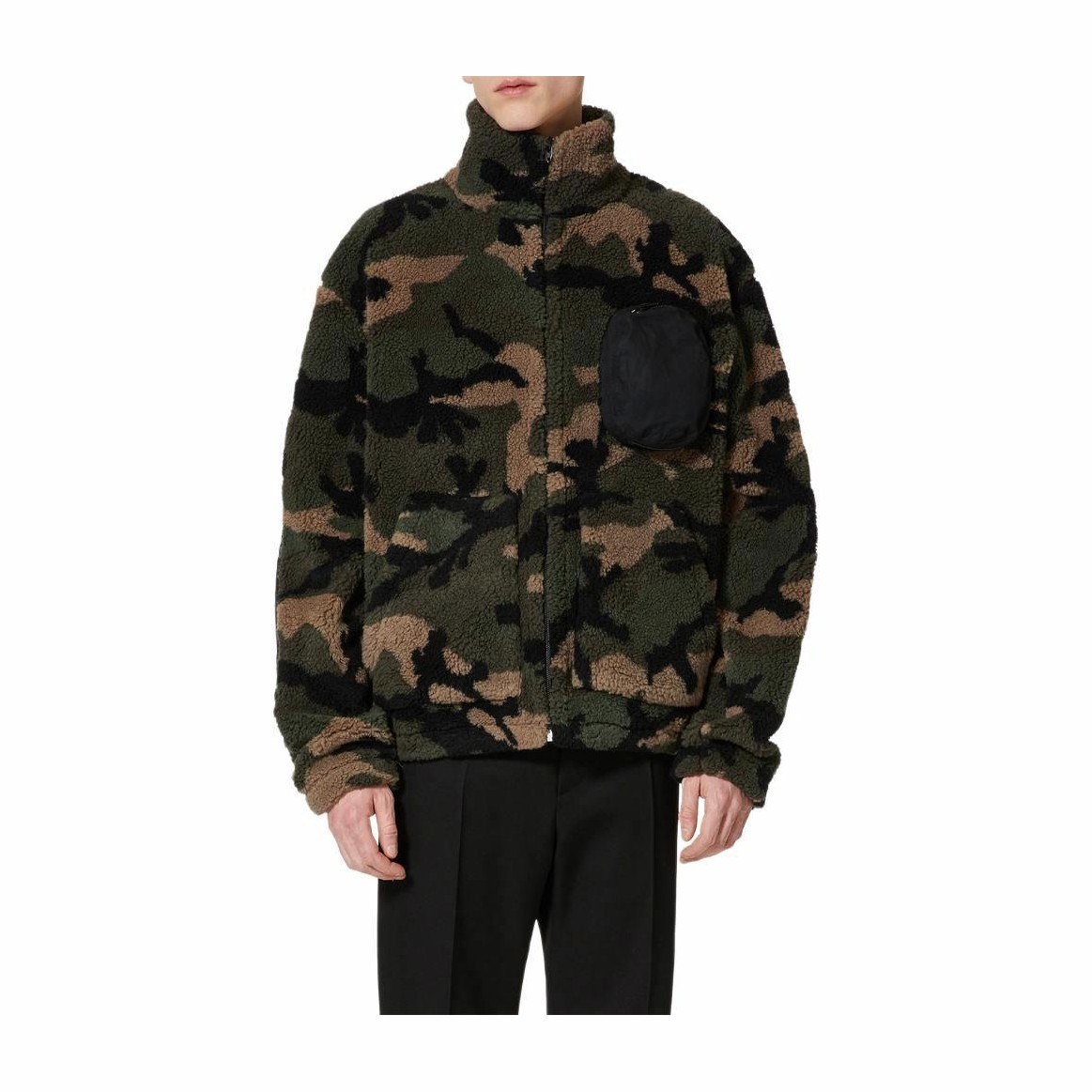 Valentino Camo Zip Sweatshirt