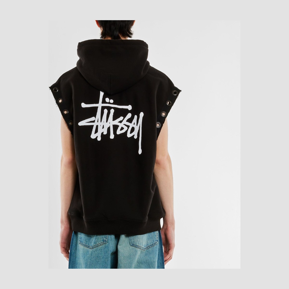 Stussy x JUNYA WATANABE Hoodie Vest Black