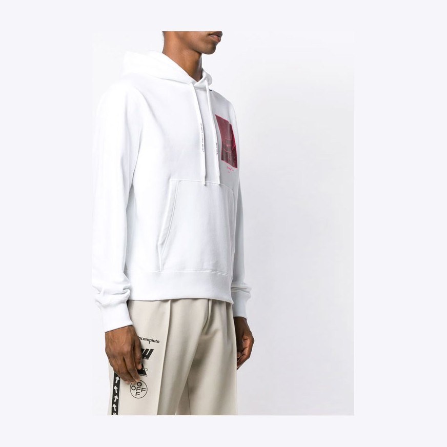 OFF-WHITE FW19 Arrow Hoodie White