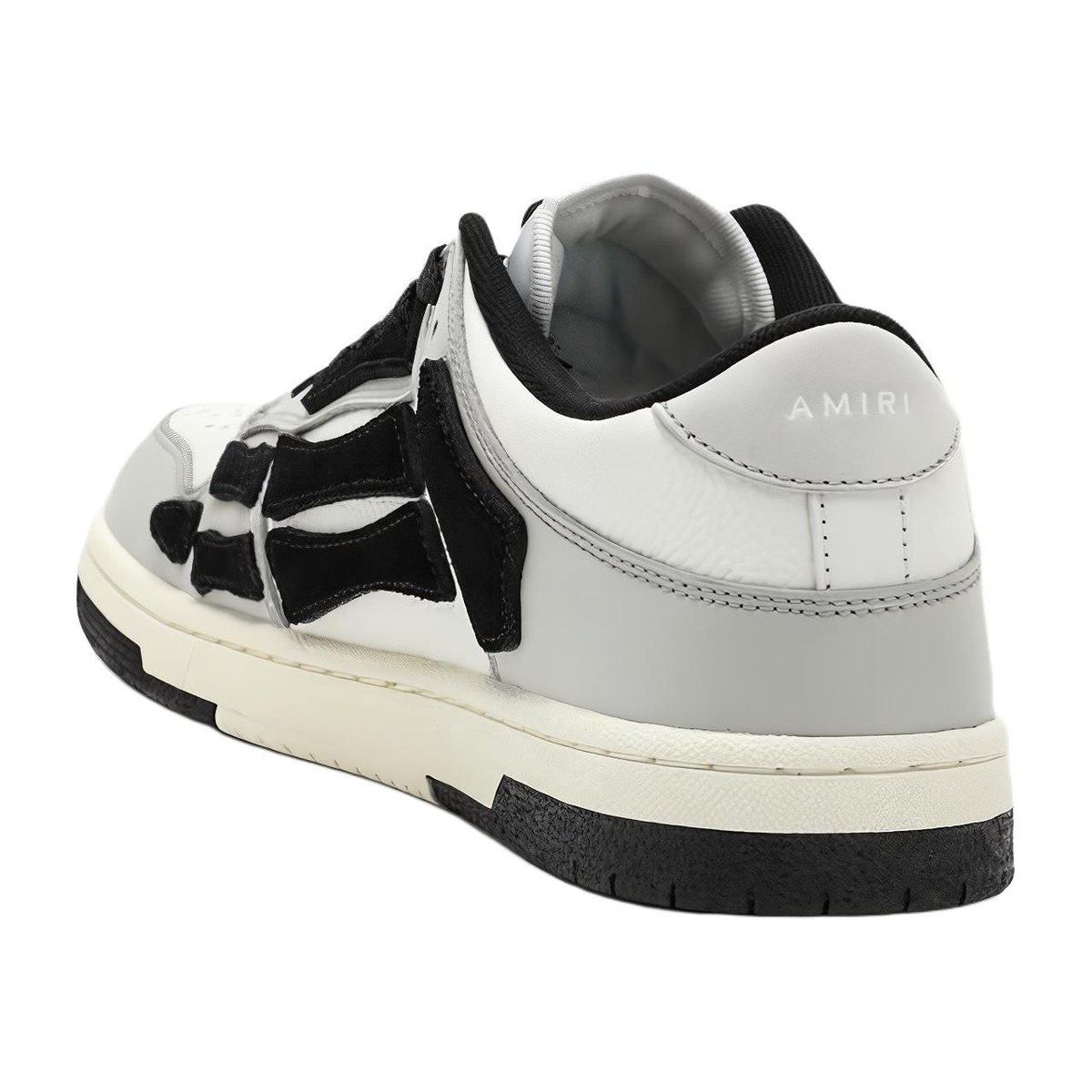 AMIRI Skel-Top Low White Grey