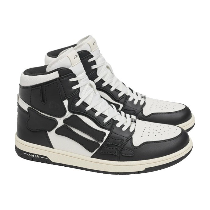 AMIRI Skel-Toe Hi Black White