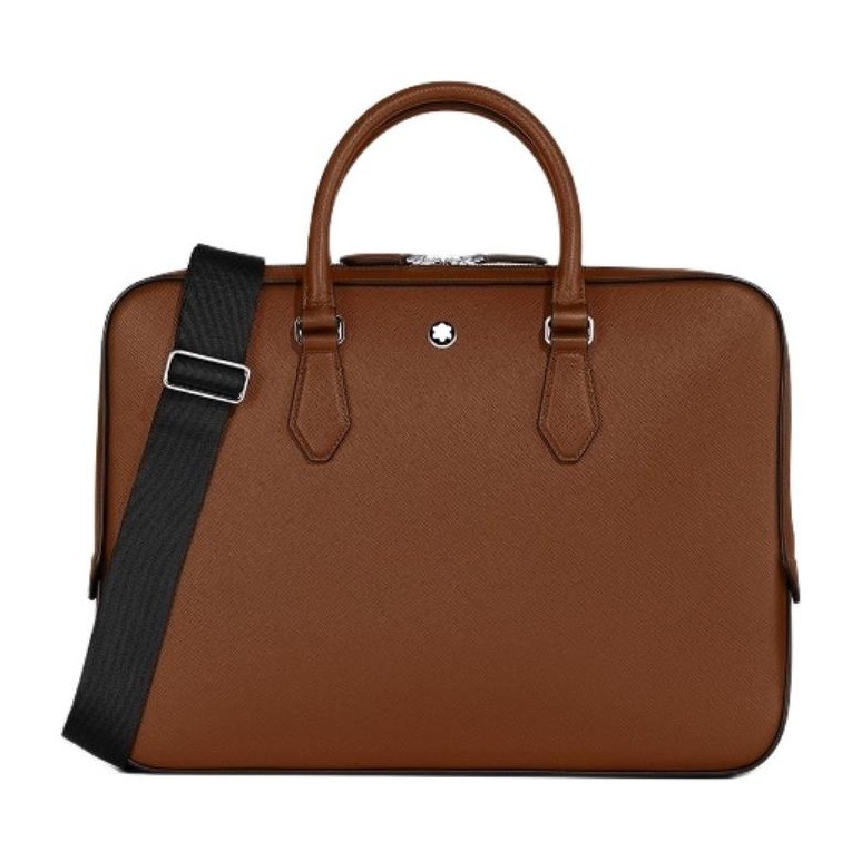 Montblanc Meisterstück Classic Leather Briefcase Maple Brown