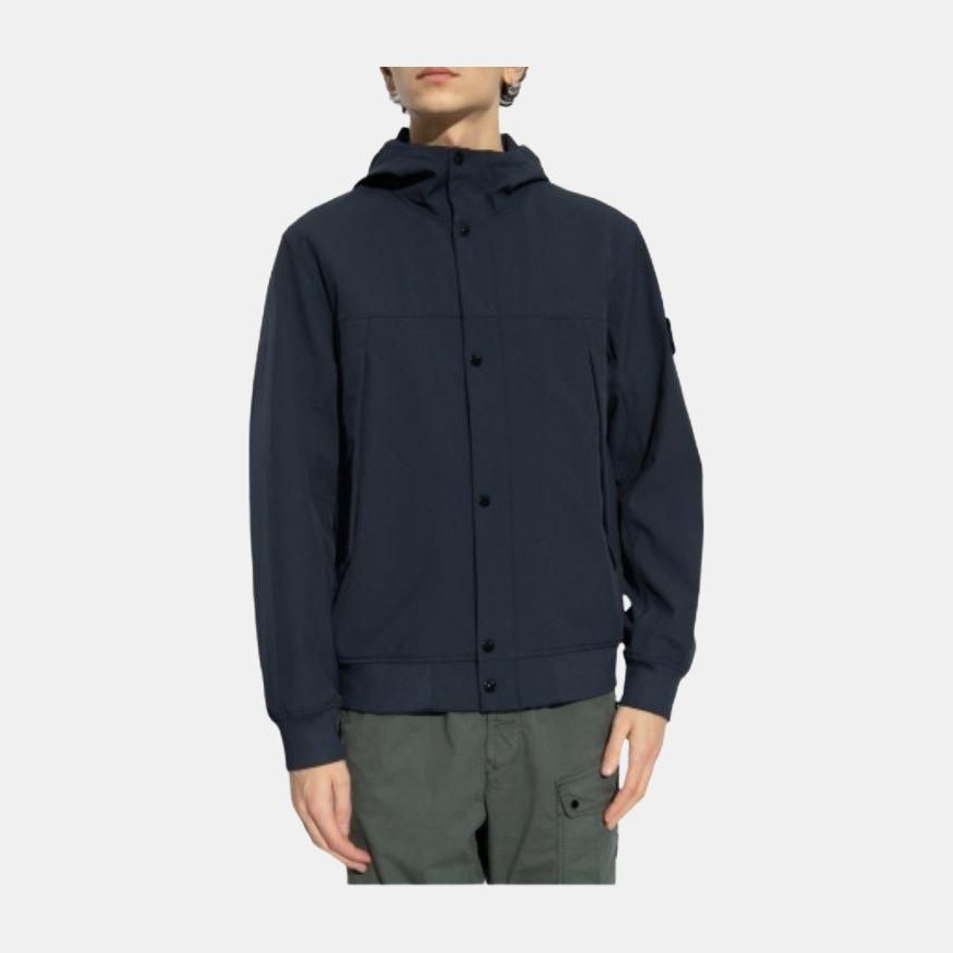 Stone Island Soft Shell Jacket Navy