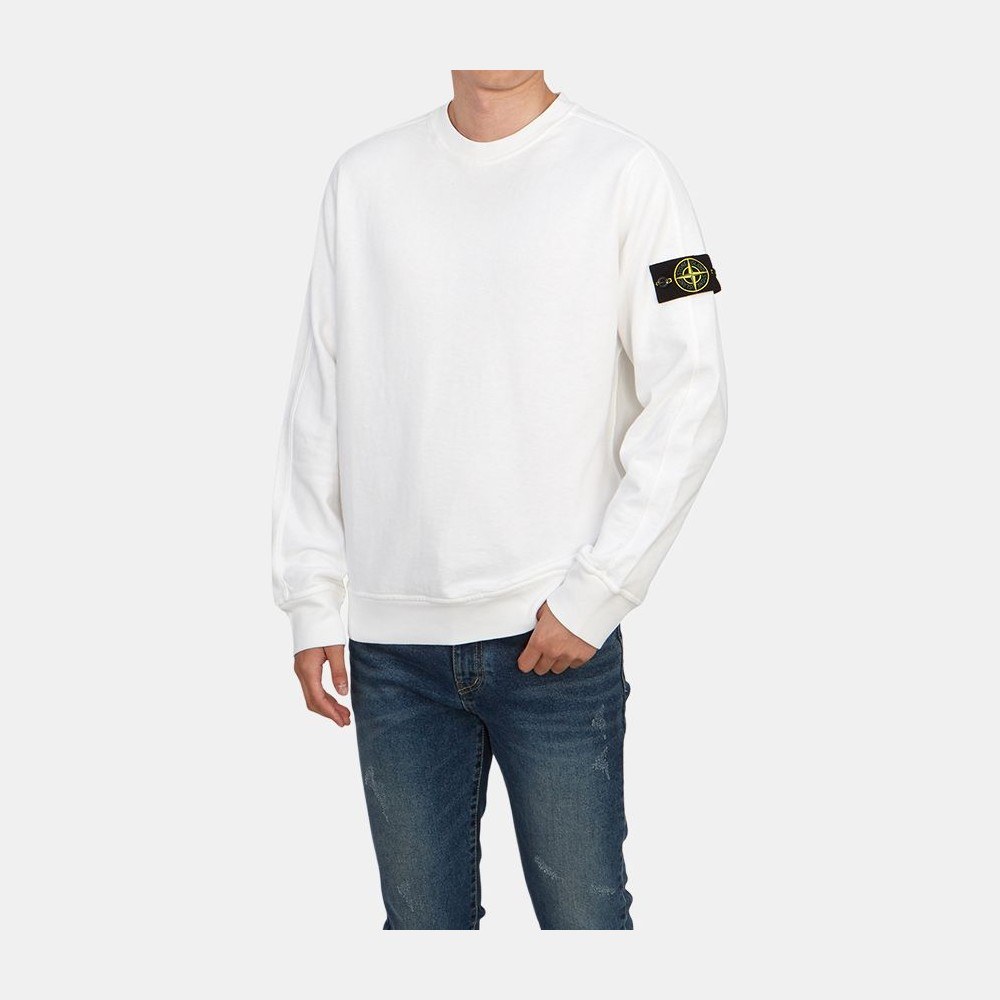 Stone Island SS24 White Sweatshirt
